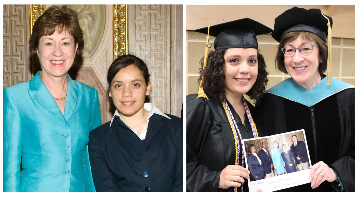 Senator Collins and Adais Viruet-Torres